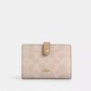 2-in-1-portemonnee van Signature Canvas met blokpatroon