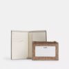 2-in-1-portemonnee van Signature Canvas met blokpatroon