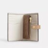 2-in-1-portemonnee van Signature Canvas met blokpatroon