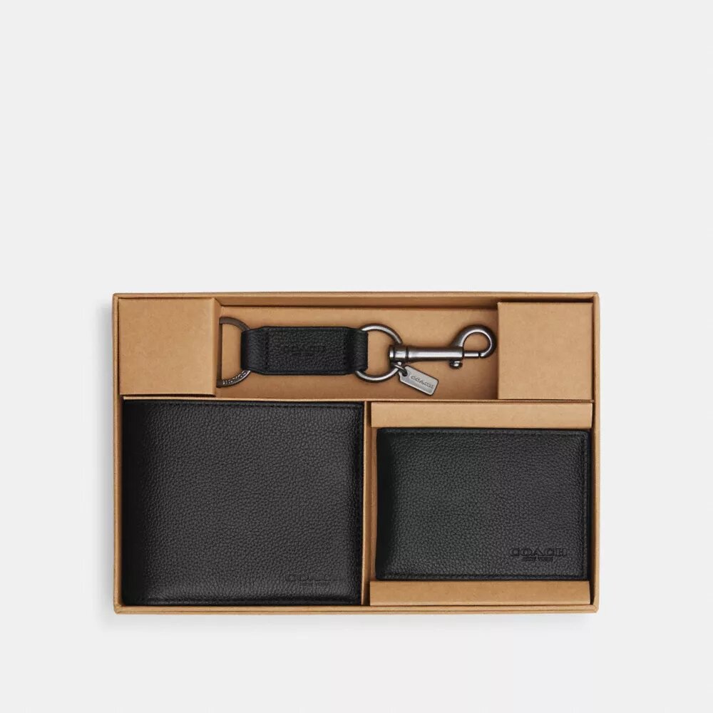 3-in-1 portemonnee-cadeauset in doos
