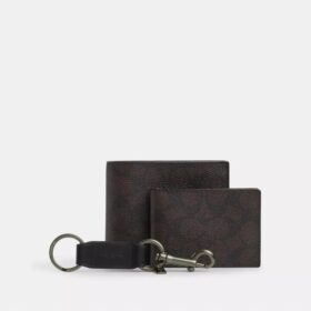 3-in-1-portemonnee-cadeauset in doos van Signature Canvas