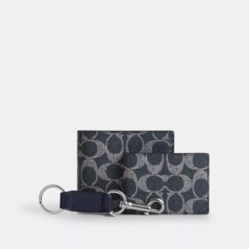 3-in-1-portemonnee-cadeauset in doos van Signature Canvas
