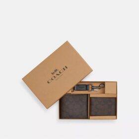 3-in-1-portemonnee-cadeauset in doos van Signature Canvas