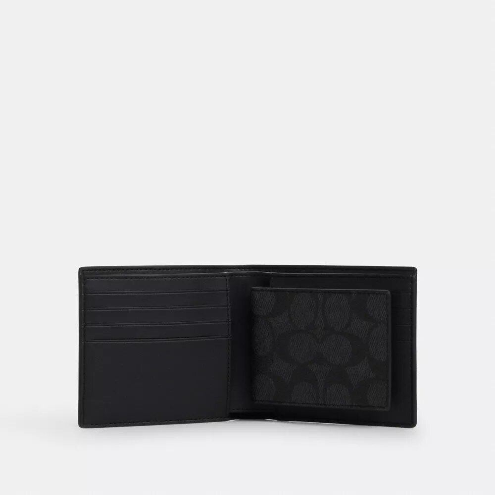 3-in-1-portemonnee-cadeauset in doos van Signature Canvas