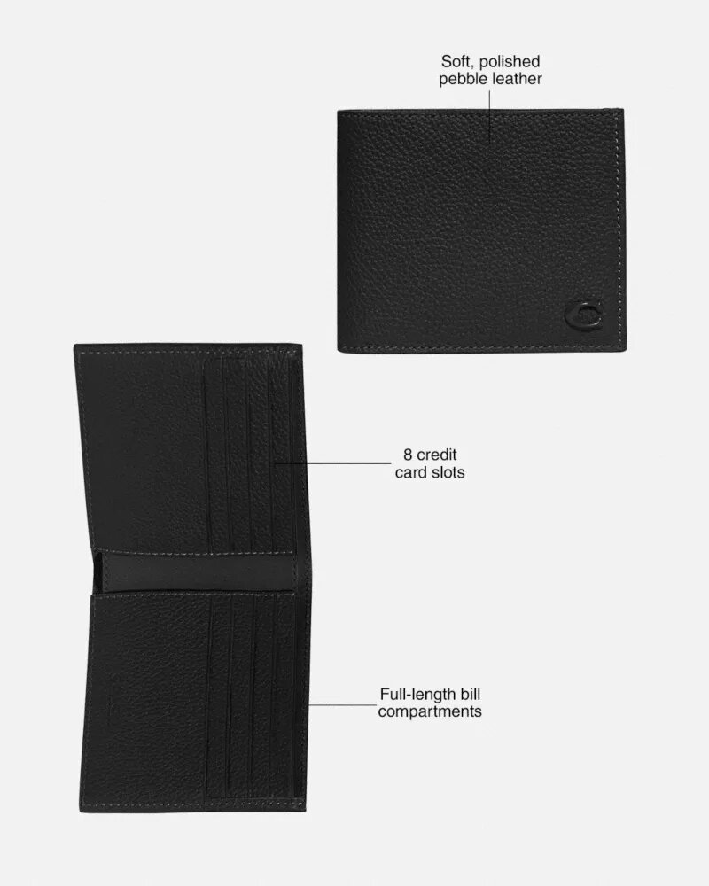 3-in-1-portemonnee met Signature Canvas binnenkant