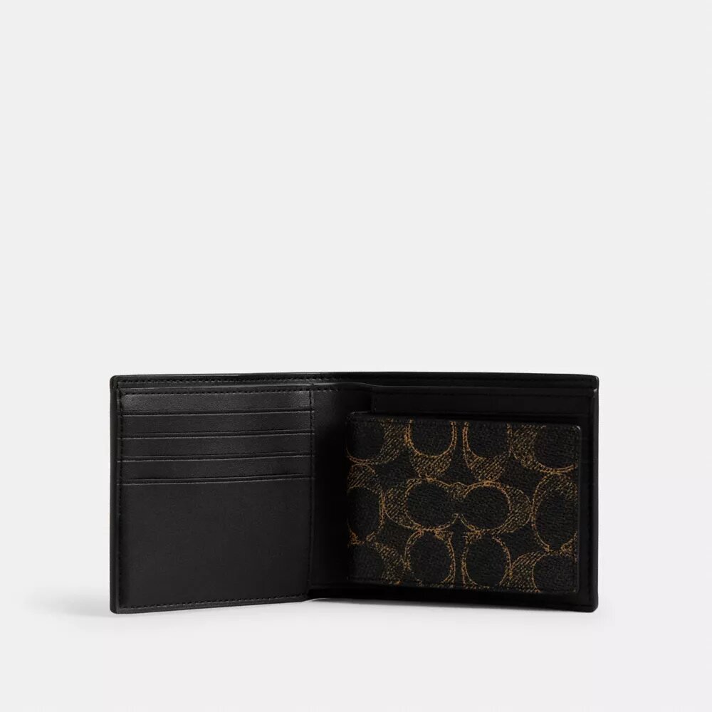 3-in-1-portemonnee van het geliefde Signature Canvas