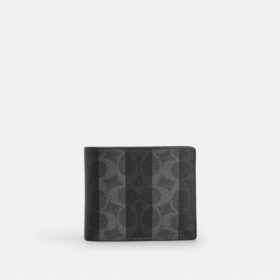 3-in-1-portemonnee van Signature Canvas met strepen