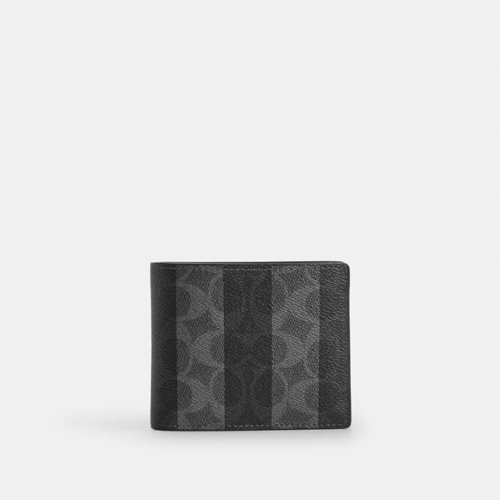 3-in-1-portemonnee van Signature Canvas met strepen