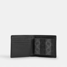 3-in-1-portemonnee van Signature Canvas met strepen