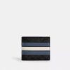 3-in-1-portemonnee van Signature Canvas met Varsity-streep