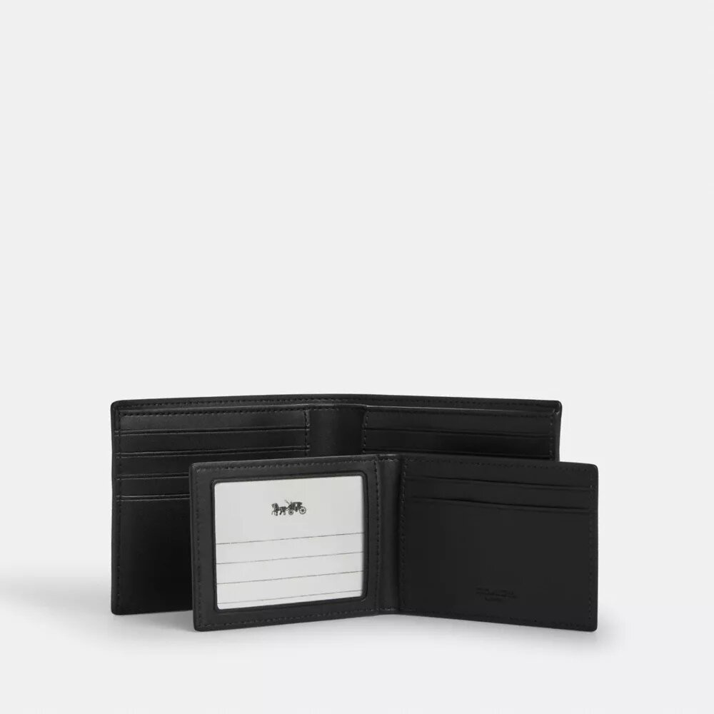 3-in-1-portemonnee van Signature Canvas met Varsity-streep