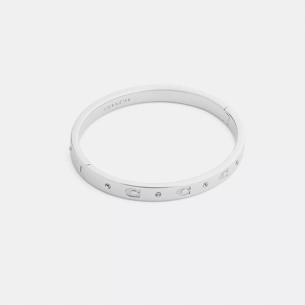 Armband met herhalend C-motief en scharnier