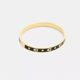 Armband met herhalend C-motief en scharnier