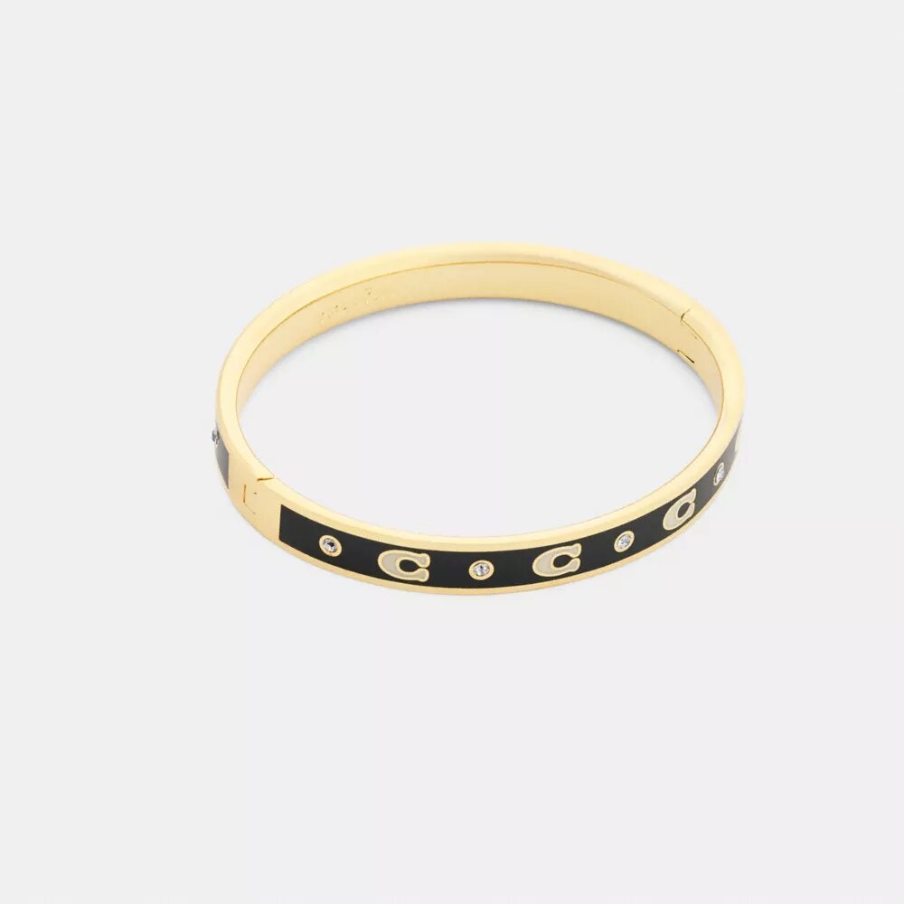 Armband met herhalend C-motief en scharnier
