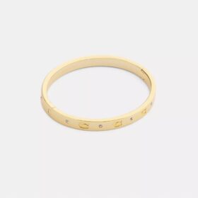 Armband met herhalend C-motief en scharnier