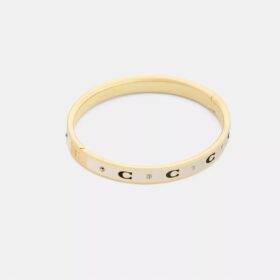 Armband met herhalend C-motief en scharnier