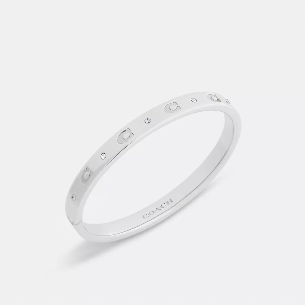Armband met herhalend C-motief en scharnier