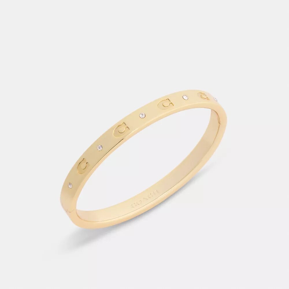 Armband met herhalend C-motief en scharnier