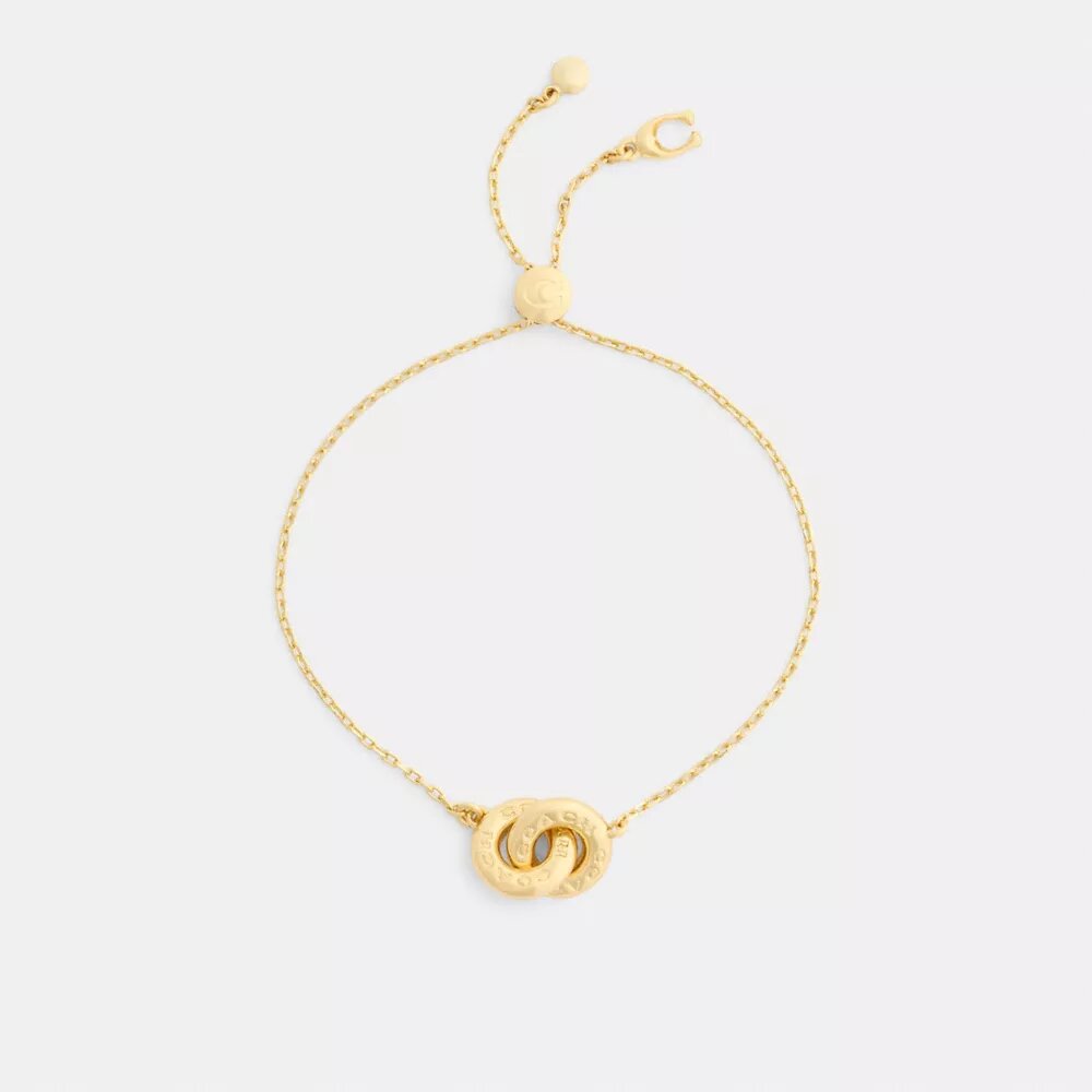 Armband met in elkaar grijpende schuifjes