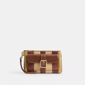 Ashton-polsbandtasje met gestreept patchwork