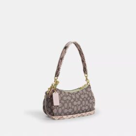Ashton-schoudertas in kenmerkend jacquard