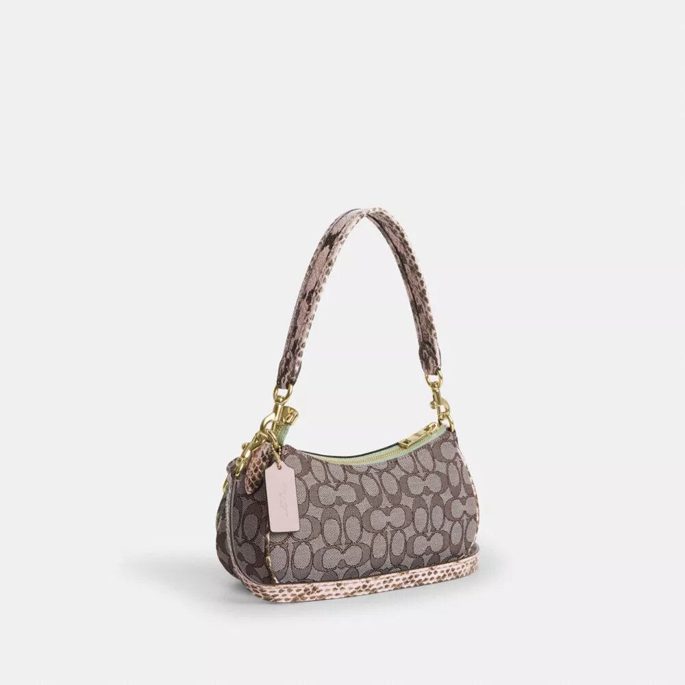 Ashton-schoudertas in kenmerkend jacquard