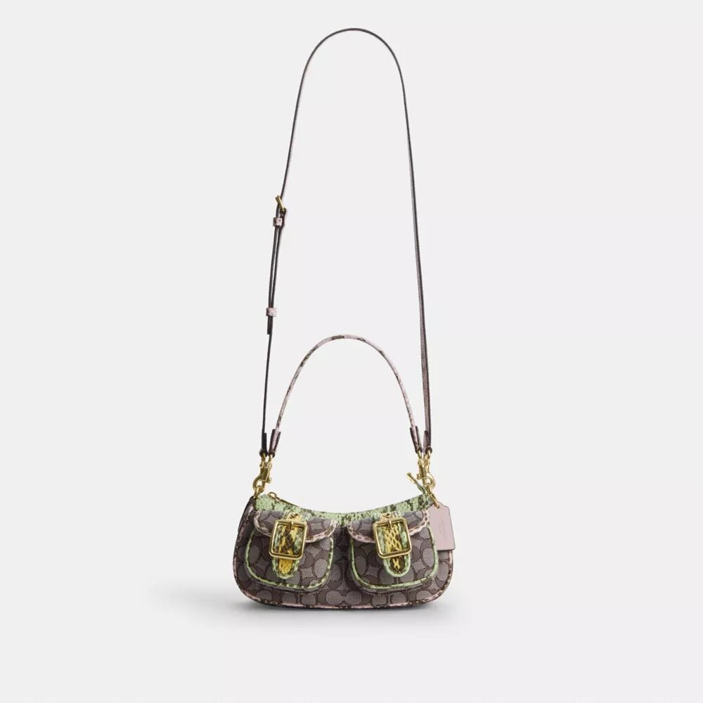 Ashton-schoudertas in kenmerkend jacquard