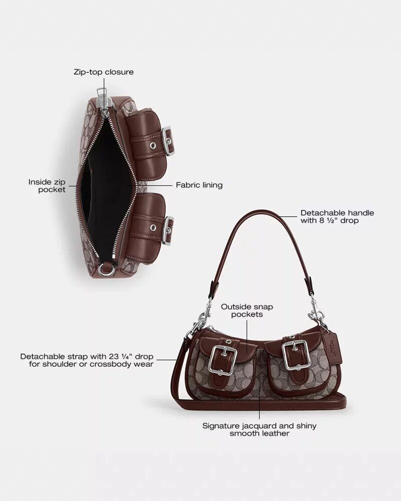 Ashton-tas in kenmerkend jacquard