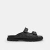 Bandsandalen met dubbele band in kenmerkend jacquard