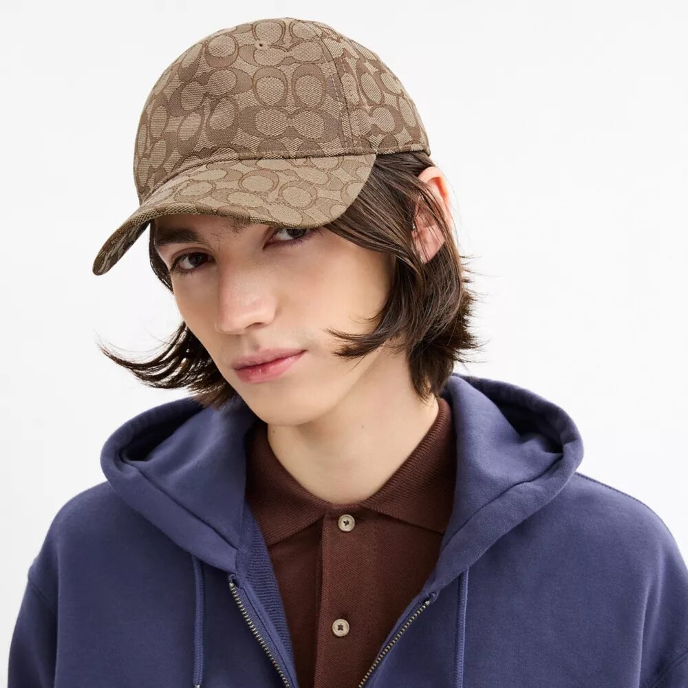 Baseballpet met kenmerkend jacquardpatroon