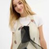 Bedrukte organza-ballonjurk