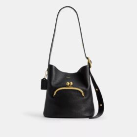 Bleecker-bucketbag met Kisslock