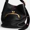 Bleecker-bucketbag met Kisslock