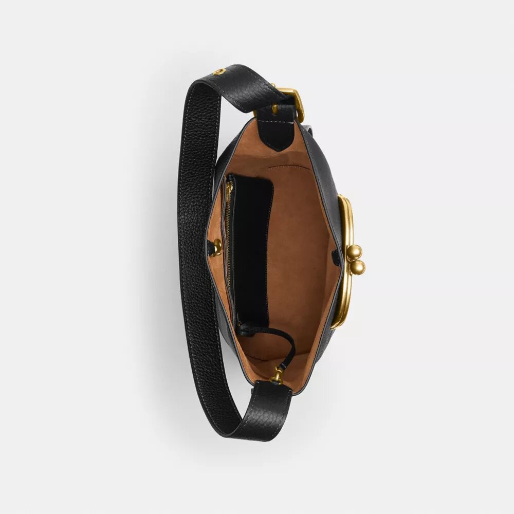 Bleecker-bucketbag met Kisslock