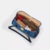 Bridget-schoudertas met klep in kenmerkend denim