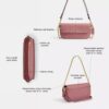 Brooke-tas met klep en ketting