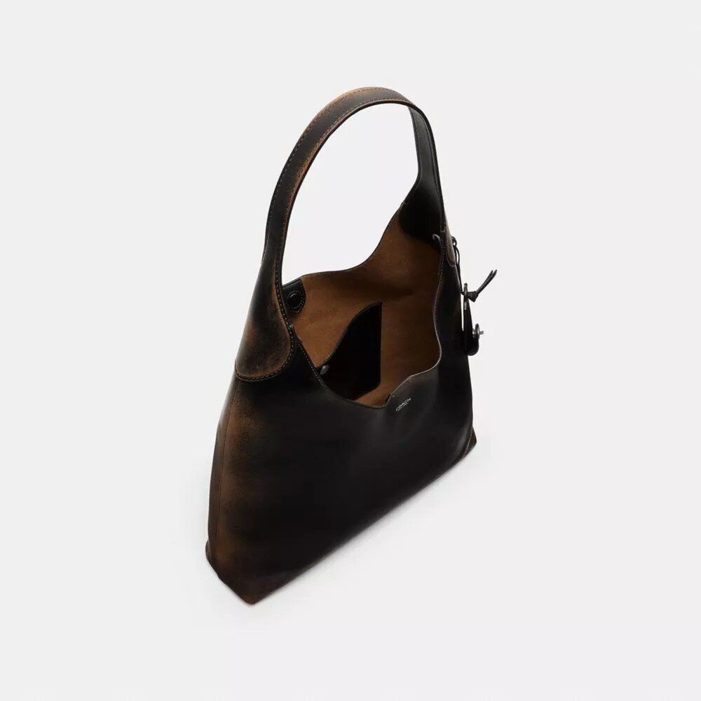 Brooklyn-schoudertas 39 in Loved Leather