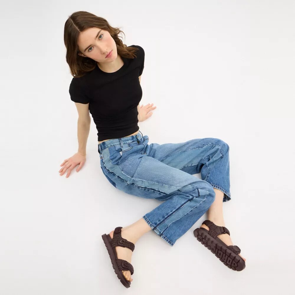 Brynn Raffia-sandalen