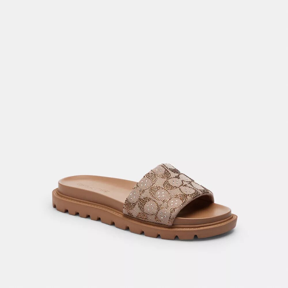 Brynn-sandalen i Crystal Signature-jacquard