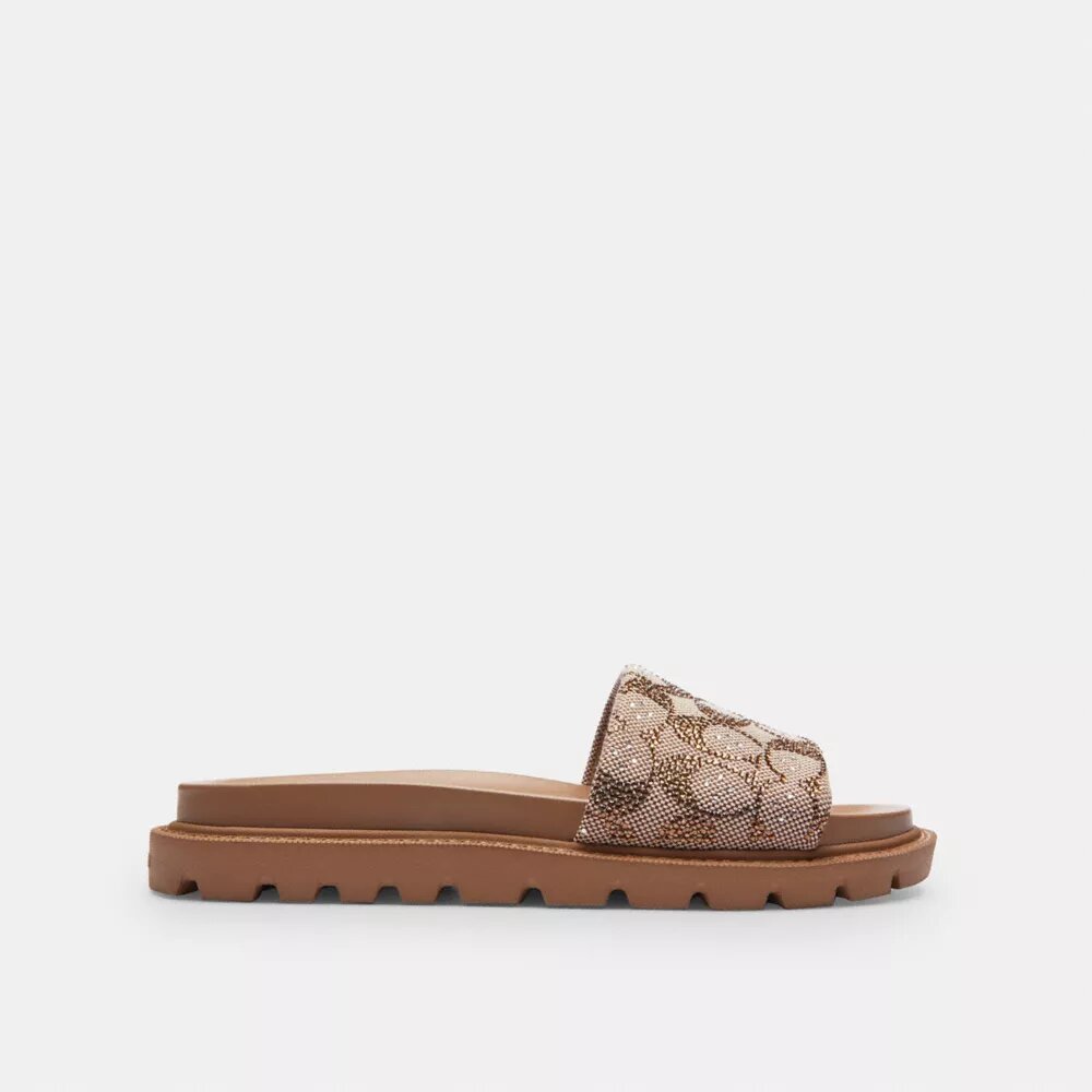 Brynn-sandalen i Crystal Signature-jacquard
