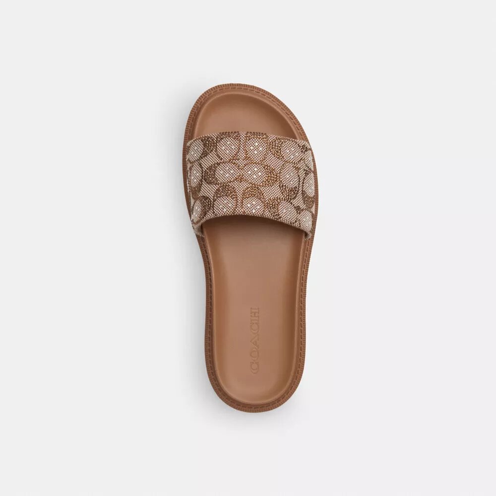 Brynn-sandalen i Crystal Signature-jacquard