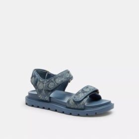 Brynn-sandalen in Crystal Signature-denim