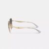 C Hardware metalen oversized vierkante zonnebril
