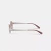 C Hardware metalen smalle ovale zonnebril