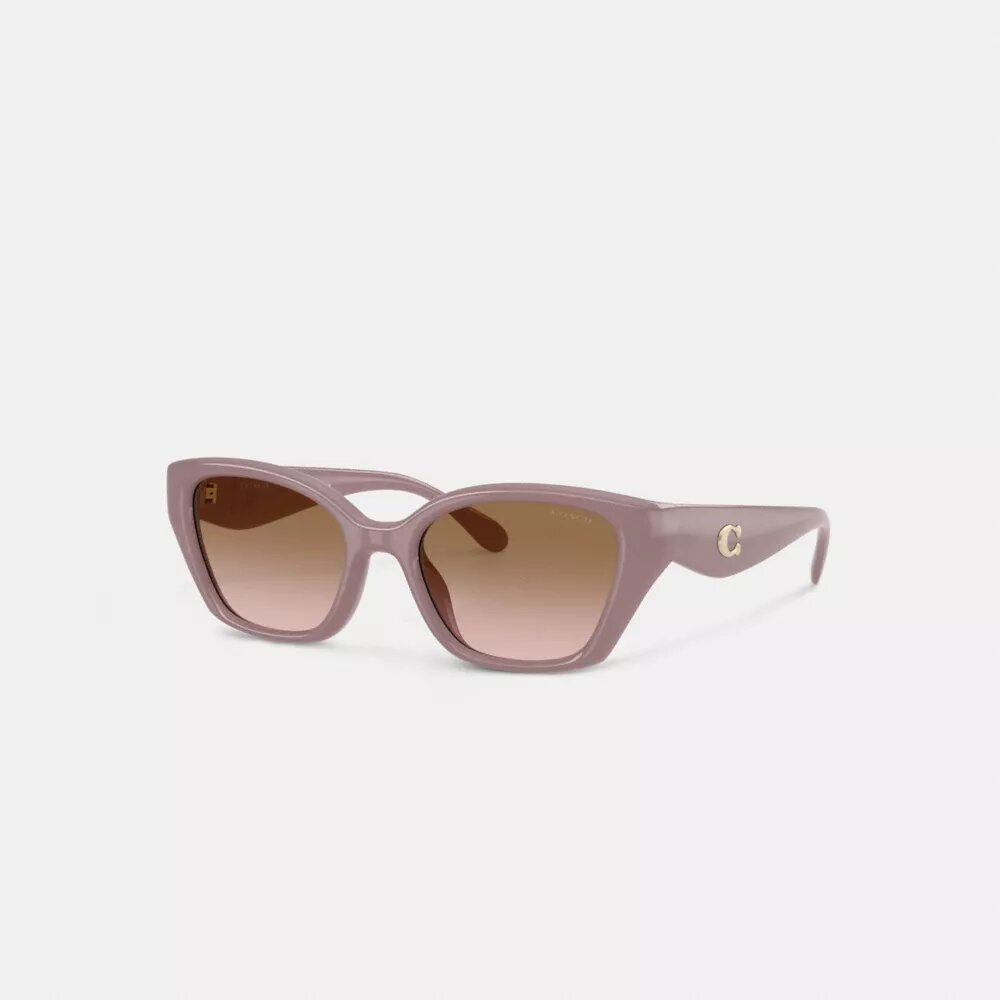 C-hardware vierkante cat-eye zonnebril