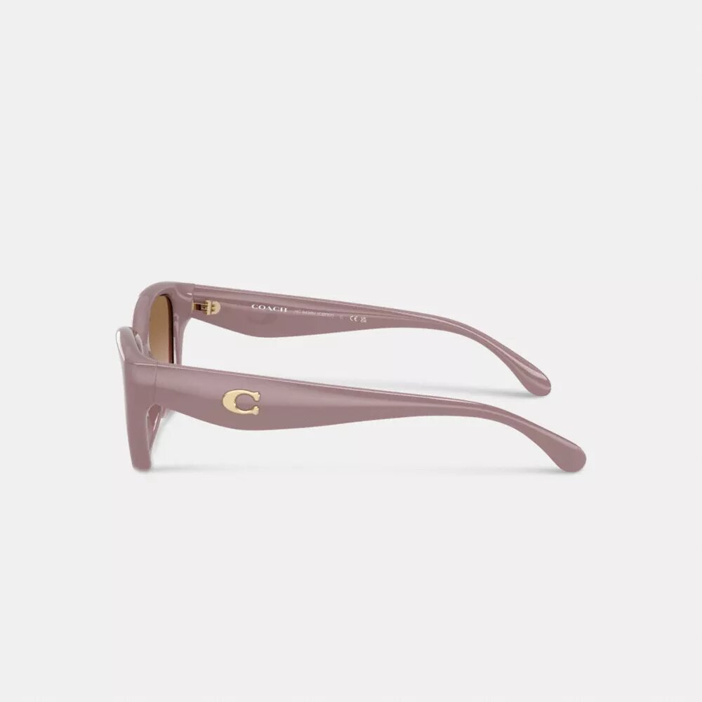 C-hardware vierkante cat-eye zonnebril