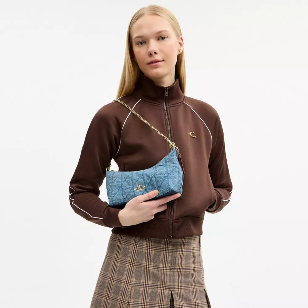 Caitlin-schoudertas met doorkleedpatroon