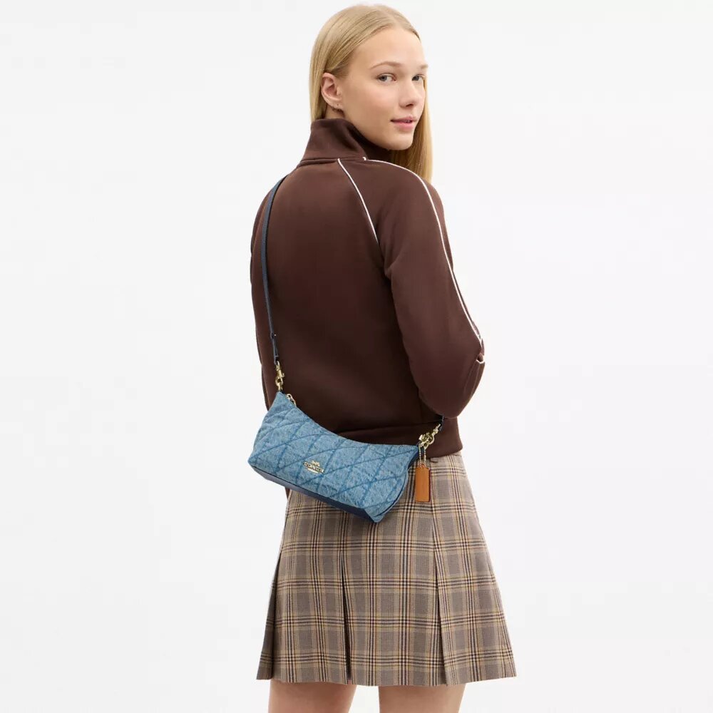 Caitlin-schoudertas met doorkleedpatroon