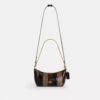 Caitlin-schoudertas met gestreept patchwork