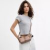 Caitlin-schoudertas met gestreept patchwork